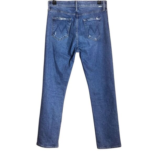 MOTHER High Waisted Rider Skimp in Bloom and Doom Demin Jeans Size 32 📦 - Picture 4 of 13
